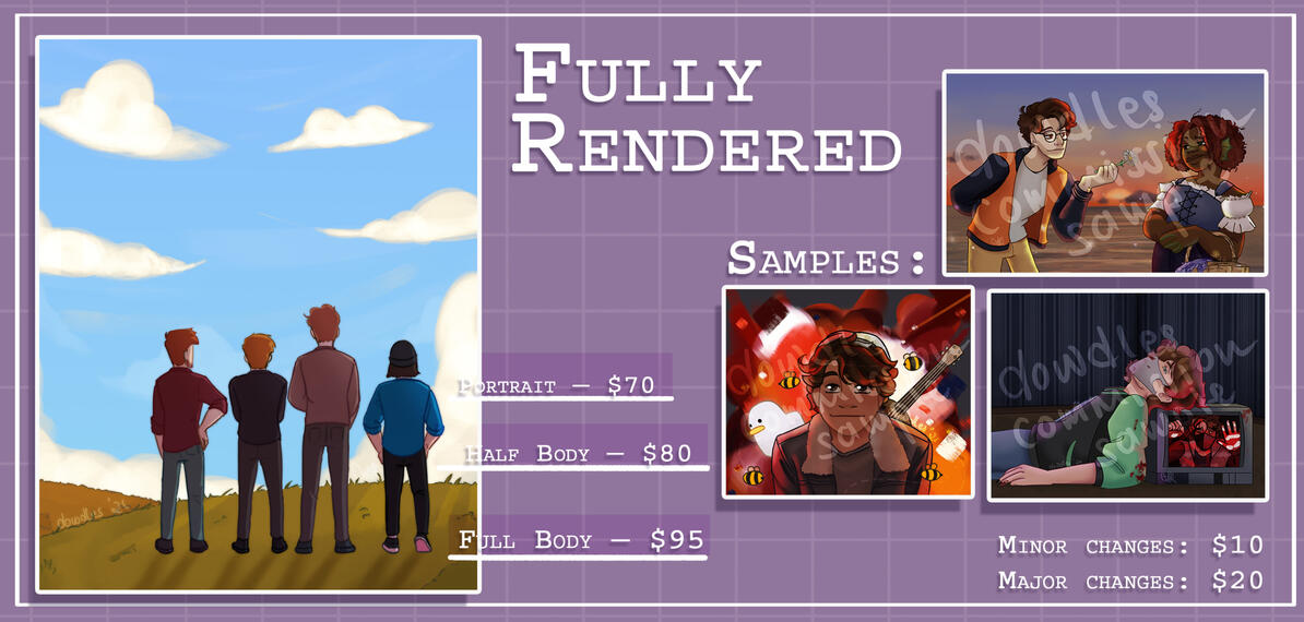 Rendered Price Sheet